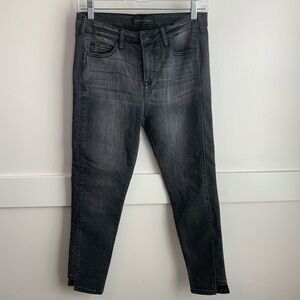 Celebrity Gold Black Wash Cropped Pants